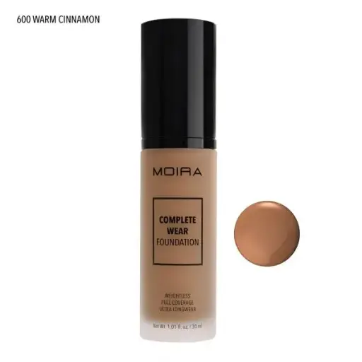 [816180024268] MOIRA Complete Wear Foundation (600, Warm Cinnamon)
