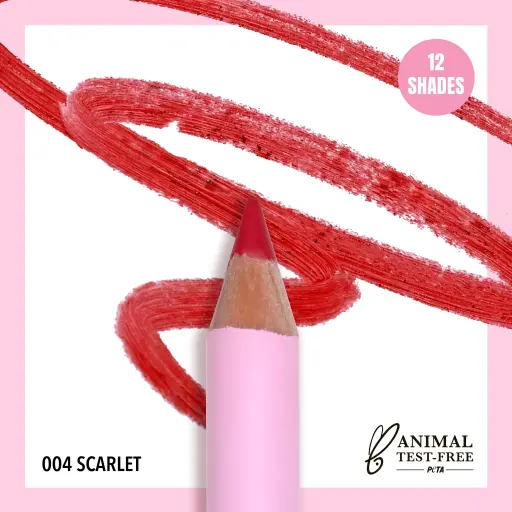 [840222304322] MOIRA FLIRTY LIP PENCIL 004 SCARLET