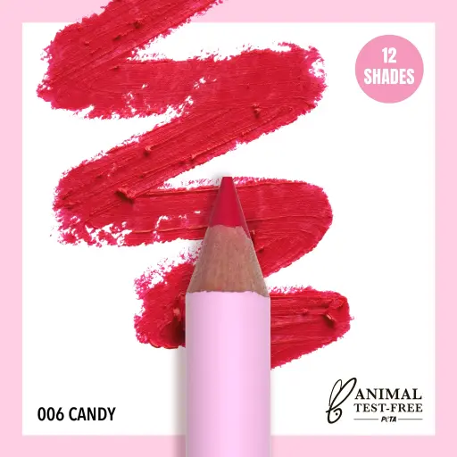 [840222304346] MOIRA FLIRTY LIP PENCIL 006 CANDY