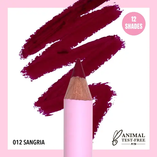 [840222304407] MOIRA FLIRTY LIP PENCIL 012 SANGRIA