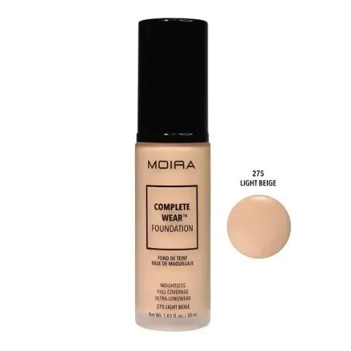 [840222306098] Moira Complete Wear? Foundation (275, Light Beige)