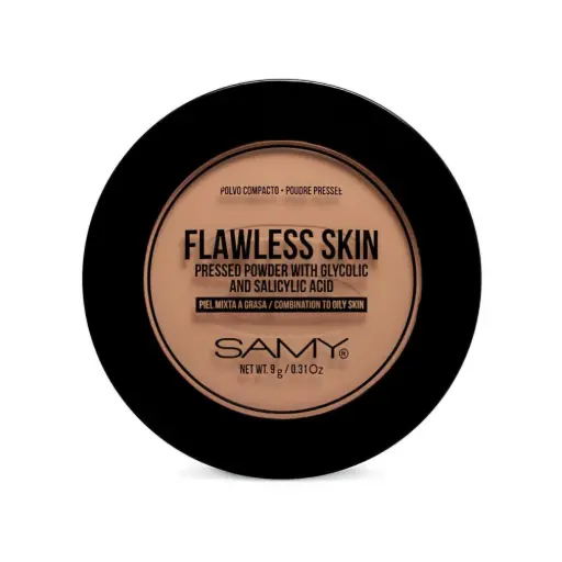 [7703378283336] POLVO COMPACTO PIEL MIXTA A GRASA SAMY # 05. NEUTRAL TAN