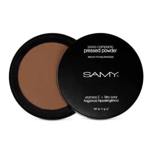 [7703378004382] POLVO COMPACTO SIN ESPEJO SAMY # 08. MOKA