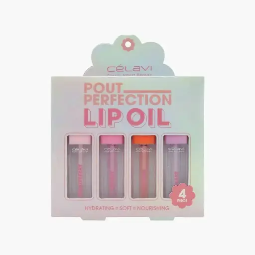 [641018502010] CELAVI Pout Perfection Lip Oil 4pcs