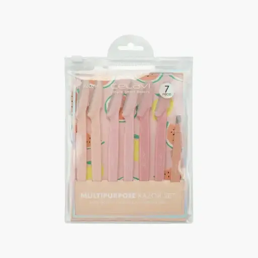 [641018452506] CELAVI RAZOR SET W TWEEZER 6PCS