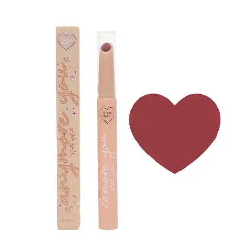 [6924372696880] BEAU VISAGE Anymore You Matte Lipstick 02 Big Smile – Labial Mate de Alta Pigmentación y Larga Duración
