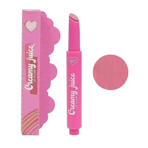 [6973327786220] BEAU VISAGE Creamy Juice Lip Plump 02 Chateau Rose – Brillo Labial Voluminizador e Hidratante