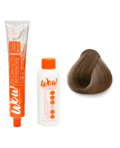 [671875658506] WOW Tinte en Crema para Cabello con Peróxido en Crema 8 Rubio Claro