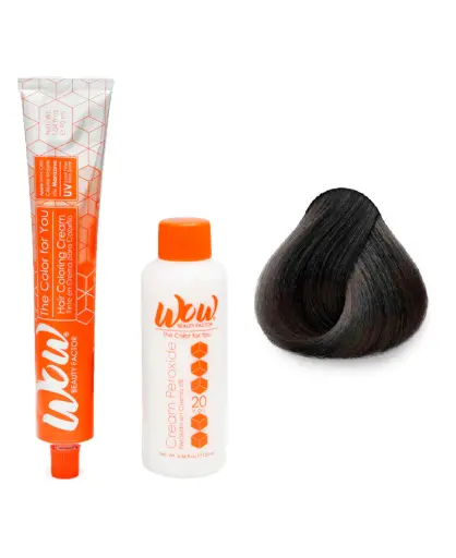 [671875658438] WOW Tinte en Crema para Cabello con Peróxido en Crema 1 Negro