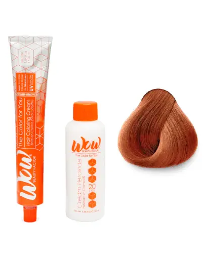 [671875658858] WOW Tinte en Crema para Cabello con Peróxido en Crema 6.34 Rubio Oscuro