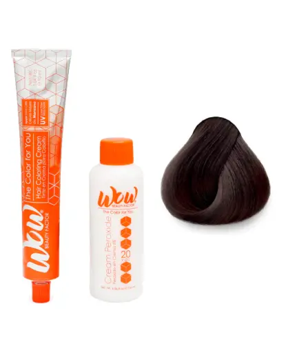 [671875658681] WOW Tinte en Crema para Cabello con Peróxido en Crema 5.13 Castaño Claro