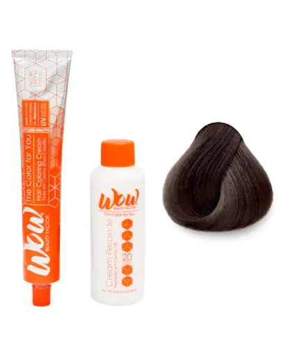 [671875658766] WOW Tinte en Crema para Cabello con Peróxido en Crema 6.07 Rubio Oscuro Frio