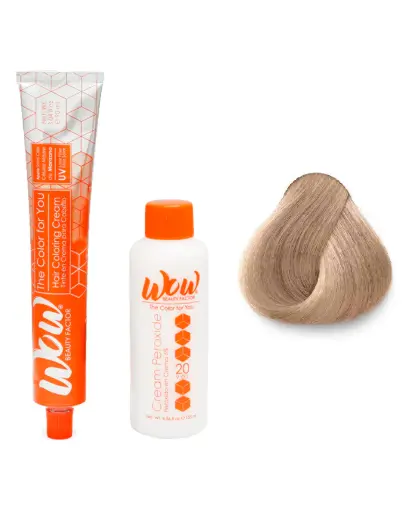 [671875658957] WOW Tinte en Crema para Cabello con Peróxido en Crema 10.22 Rubio Ultra Claro Nacara