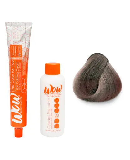 [671875658599] WOW Tinte en Crema para Cabello con Peróxido en Crema 8.11 Rubio Claro