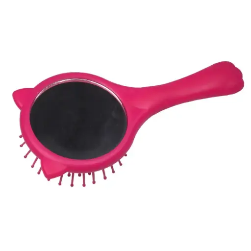 [8323175014569] BAUSSE Peine de Gatito con Espejo Rosa Accesorio Cabello Portátil
