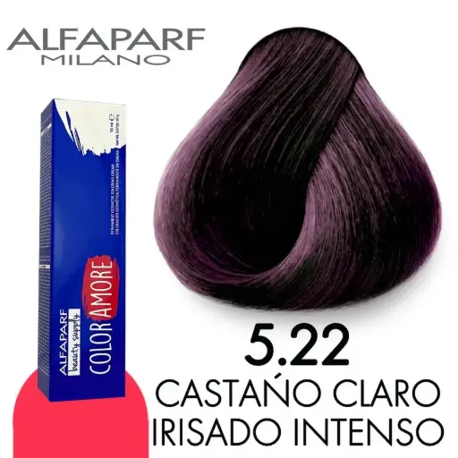 [8022297128245] Tinte 5.22 Castaño Claro Irisado Intenso 90 ml Color Amore de Alfaparf Milano – Coloración Permanente Profesional