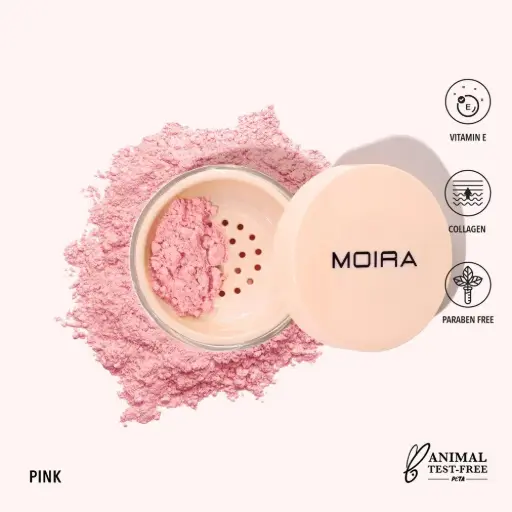 [840222309655] Moira Loose Setting Powder 08 Pink