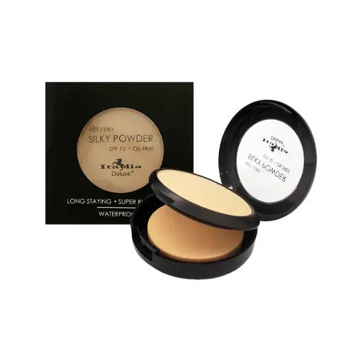 [182353126054] Italia Deluxe Silky Wet/Dry Foundation Powder 05 Light Beige