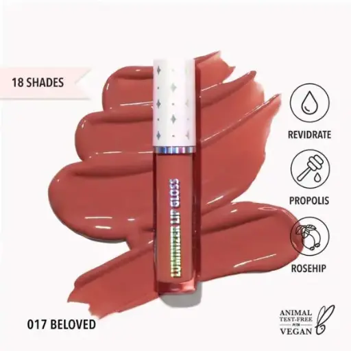 [840222302755] MOIRA LUMINIZER LIP GLOSS BELOVED 17