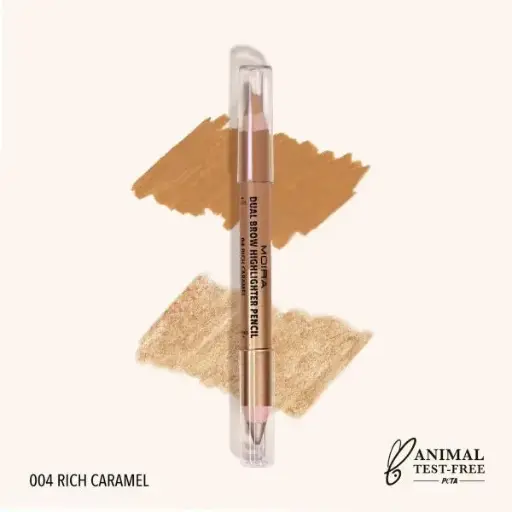 [840222303318] MOIRA Dual Brow Highlighter (004, Rich Caramel)