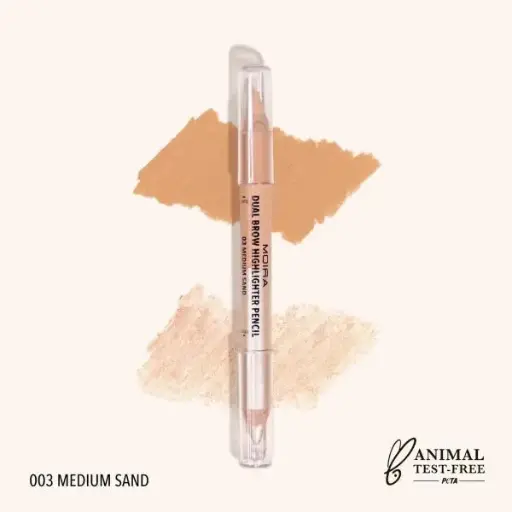 [840222303295] MOIRA Dual Brow Highlighter (003, Medium Sand)