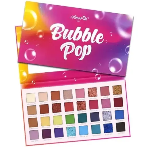 [610895179813] Amor Us Bubble Pop – Eyeshadow & Glitter Palette, Sombras Brillantes y Vibrantes