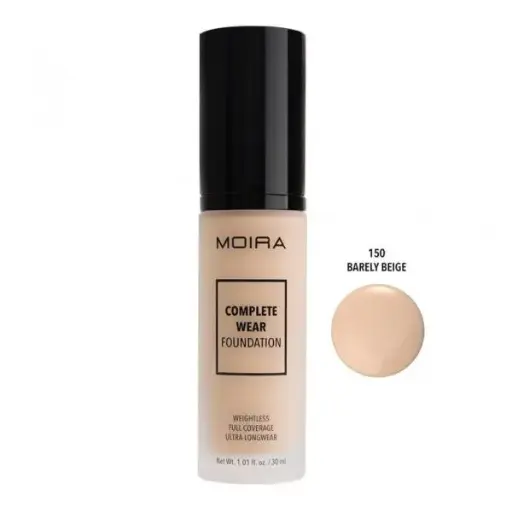[816180024176] MOIRA Complete Wear Foundation (150, Barely Beige)