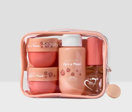 [721718930464] BEAUTY CREATIONS TRAVEL BAG LIFE´S A PEACH 4 PCS