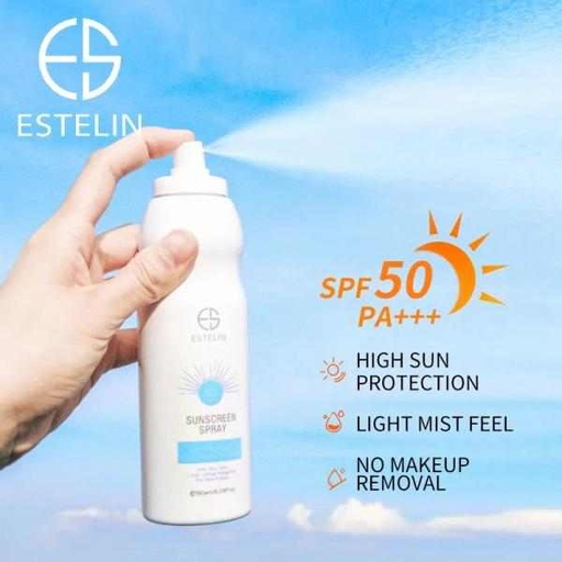 [6971764154572] ESTELIN SUNSCREEN SPRAY 50 SPF HYDRATES Y WHITENING 180ML