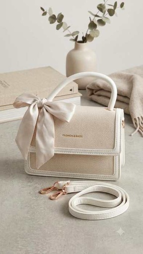 [6989239323750] SOFIA ZUL BOLSO PEQUEÑO CON LAZO DECORATIVO   