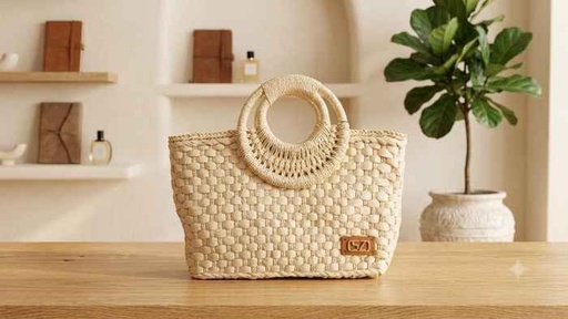 [5250619066309] SOFIA ZUL BOLSO DE MANO PAJA TEJIDA