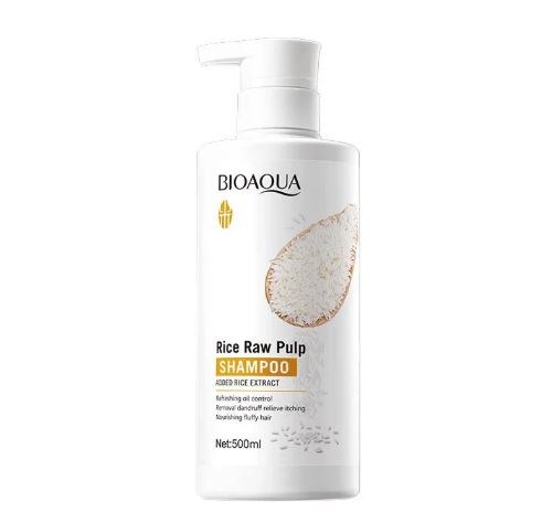 [6976068951827] BIOAQUA RICE RAW PULP SHAMPOO 500ML