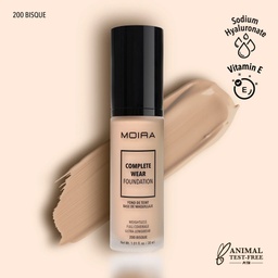 [816180024183] MOIRA Complete Wear Foundation (200, Bisque)