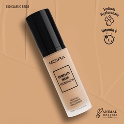 [816180024213] MOIRA Complete Wear Foundation (350, Classic Beige)