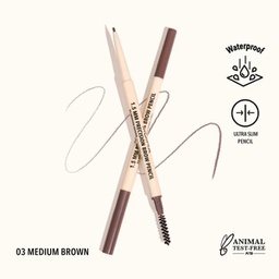 [840222303615] MOIRA 1.5mm Precision Brow Pencil (003, Medium Brown)