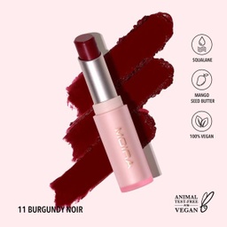 [840222301369] Moira Signature Lipstick (011, Burgundy Noir)