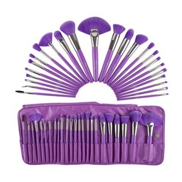 [683609851343] BEAUTY CREATIONS JUEGO DE BROCHAS DE 24 PIEZAS THE NEON PURPLE