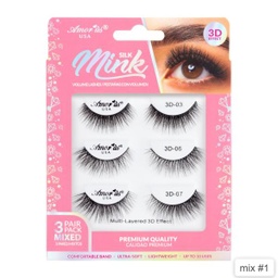 [610895182318] AMOR US MINK LASHES PACK 3D 3P MIX #1