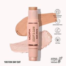 [840222306814] Moira Sculpt &amp; Glow Duo Stick (100, Fun Day Out)