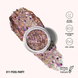 [840222309624] Moira Hologram Glitter Gel (011, Pool Party)